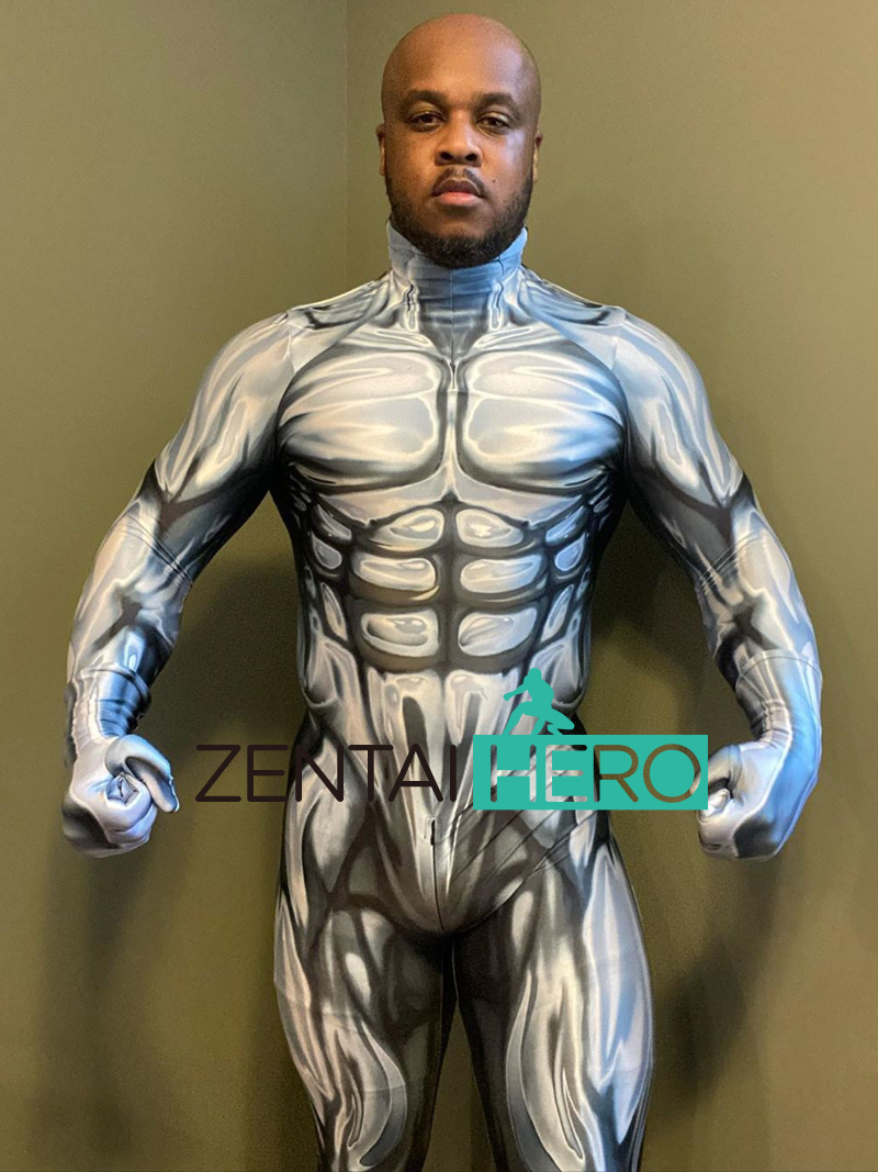 Fantastic Four Mr. Silver Surfer Lycra Superhero Cosplay Costume [21052701]  - $55.99 - Superhero costumes online store | cosplay zentai costume ideas  for party - A popular superhero cosplay costume online store