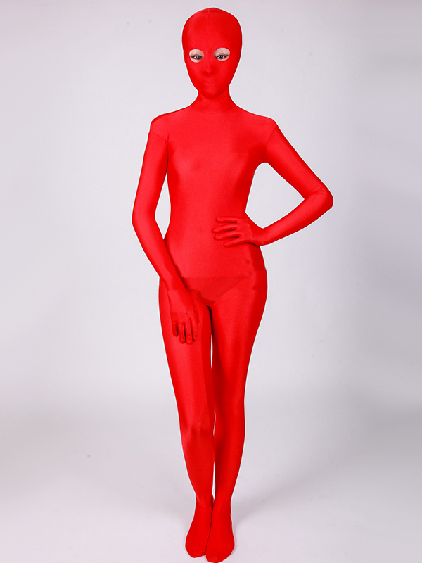 Sexy Women Red Smooth Full Body Lycra Second Skin Tight Bodysuit [18062604]  - $28.99 - Superhero costumes online store | cosplay zentai costume ideas  for party - A popular superhero cosplay costume online store