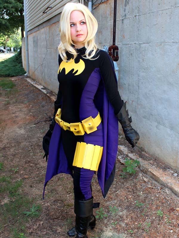 Black and Purple Batgirl Cosplay Costume Halloween Batman