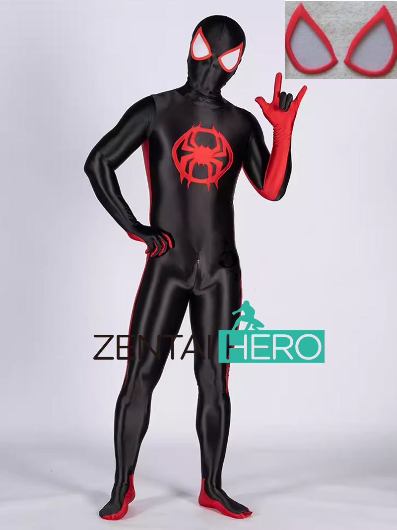 Shiny Satin Spandex Across the Spider Miles Cosplay Costume Shiny Satin Spandex Across the Spider Miles Cosplay Costume