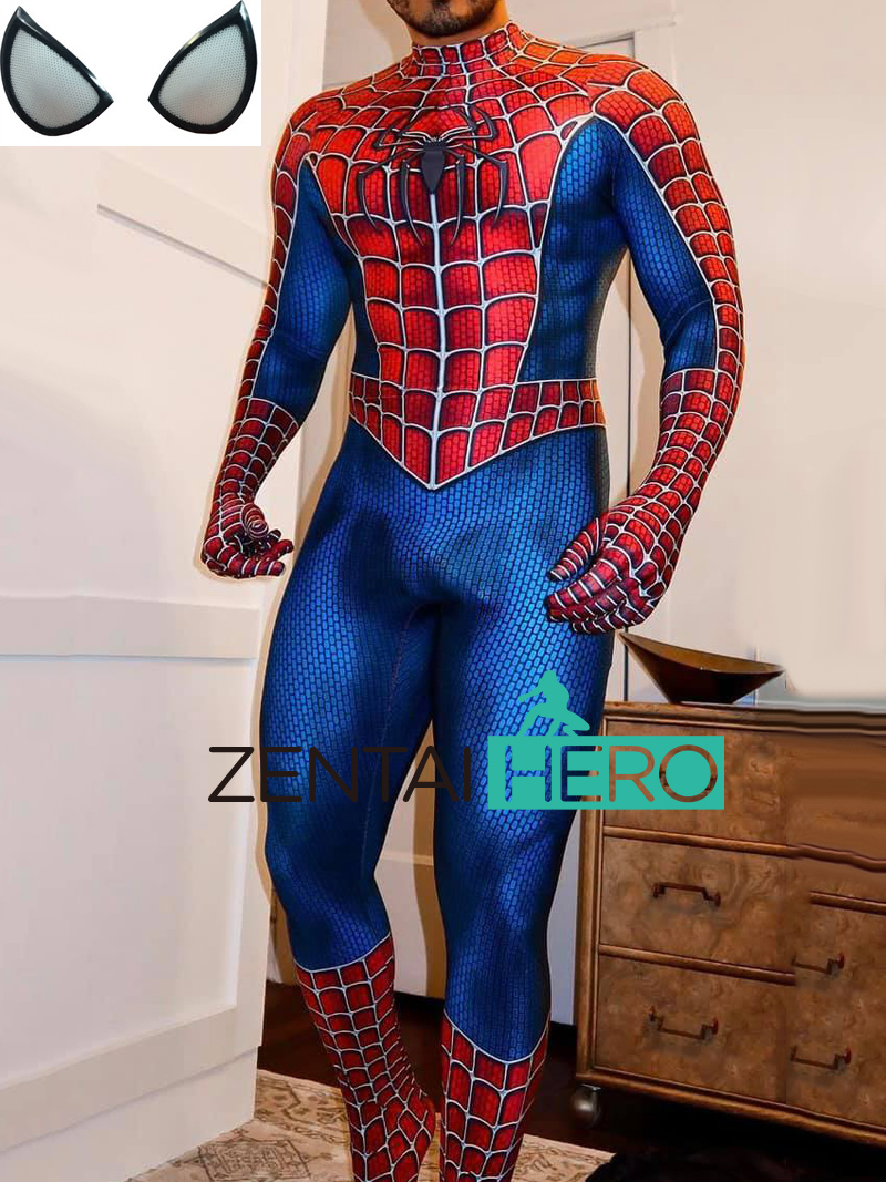 Printed Original Movie Raimi Spiderman Costume Muscle Pattern Printed Original Movie Raimi Spiderman Costume Muscle Pattern