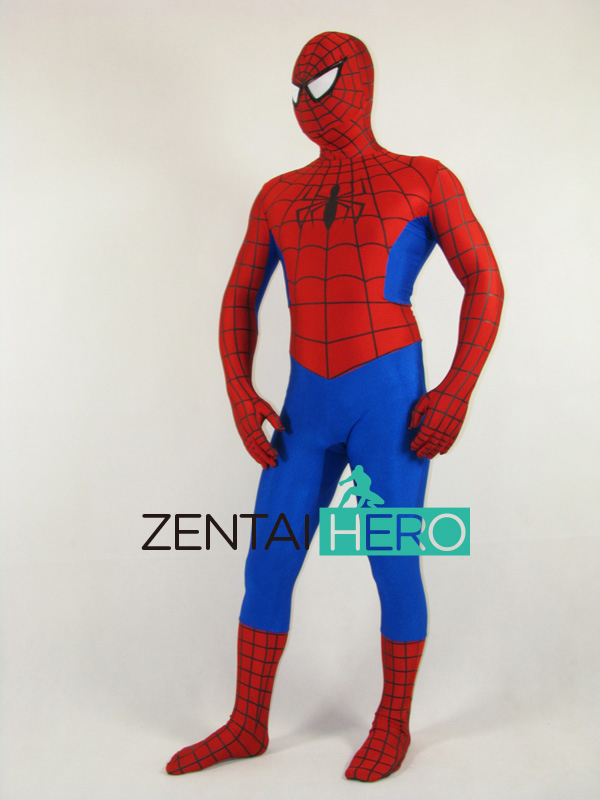 Classic Spiderman Lycra Superhero Costume